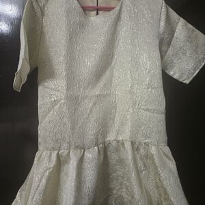 H&M Shimmering Silver Dress